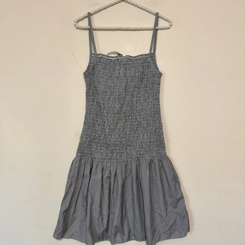 Solid & Striped Smocked Poplin Dress SIZE MEDIUM